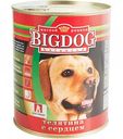 Корм для собак BigDog Телятина с сердцем, 850 г