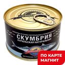 КУРИЛЬСКИЙ БЕРЕГ Скумбрия курильская нат 250г ж/б с кл:24
