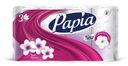 Туалетная бумага Papia Балийский цветок 3 слоя 8 рулонов