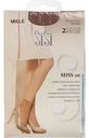 Носки женские SiSi Miss цвет: miele/лёгкий загар размер: единый, 20 den, 2пары
