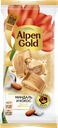 Шоколад белый ALPEN GOLD с миндалем и кокосовой стружкой, 80г
