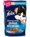 Корм для кошек Felix Двойная вкуснятина с лососем и форелью в желе, 85 г