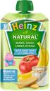 Пюре HEINZ яблоко-банан-сливки-печенье, 90г