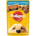 Корм влажный Pedigree телятина и печень для взрослых собак в желе 85г