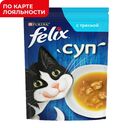 Корм для кошек ФЕЛИКС суп с треской, 48г