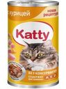 Корм влажный Katty с курицей в соусе для кошек 415г