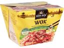 Лапша рисовая Sen Soy под китайским соусом Wok с чесноком и кунжутом, 125г