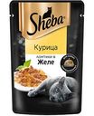 Влажный корм для кошек Sheba Курица, ломтики в желе, 75 г