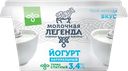 МОЛОЧНАЯ ЛЕГЕНДА Йогурт термостатный 3,4% 180г пл/ст (КМК):6