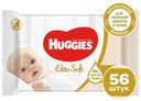 Влажные салфетки Huggies Elite Soft с рождения, 56 шт