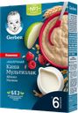 Каша молочная GERBER сухая, яблоко-малина с 6 мес., 180г