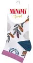 Носки женские MiNiMi Trend 4210 укороченные цвет: белый/джинс, 35-38 р-р