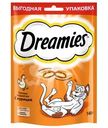 Лакомство Dreamies для кошек подушечки с курицей, 140г