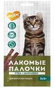 Лакомство для кошек Мнямс лакомые палочки цыпленок-утка, 3×5г