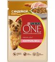 Корм для собак мини пород Контроль веса Purina One с индейкой, морковью и горохом в подливе, 85 г
