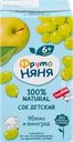  Сок фруктовый ФРУТОНЯНЯ Яблоко, виноград, с 6 месяцев 