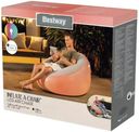 Кресло надувное Bestway Inflate-A-Chair с LED подсветкой на батарейках 3хААА 102х97х71см арт75086