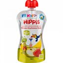 Пюре HiPP Organic Hippis Яблоко-клубника-банан, с 6 месяцев, 100 г