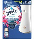 Автоматический освежитель воздуха со сменным баллоном Glade Automatic лазурная волна и магнолия, 269 мл