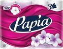 Бумага туалетная PAPIA Bali Flower 3-слоя, 12шт