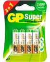 Батарейки AA GP Super LR6, 4 шт.