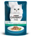 Корм для кошек Gourmet Перл влажный Нежное филе со вкусом кролика в соусе, 85 г