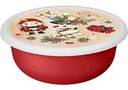 Миска с крышкой Modena с декором Игрушки, цвет красный, 1,2л