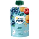 Пюре Фрутоняня, яблоко черника печенье, 90г