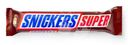 Батончик Snickers Super шоколадный с карамелью, арахисом и нугой 80г