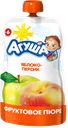 Пюре АГУША, Яблоко, персик с 6 мес., 90г
