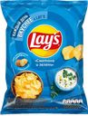 LAYS Чипсы картоф Сметана и зелень 70г(Фрито Лей):25