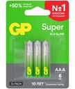 Батарейки GP Super Alkaline ААА, 6 шт