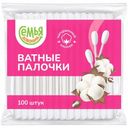 Палочки ватные Семья довольна 100шт