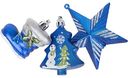 Набор ёлочных украшений Микс синий, 3шт.
