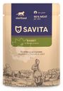 Корм Savita с кроликом и овощами в соусе для стерилизованных кошек, 85г