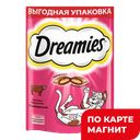 DREAMIES Лакомство д/кош подушечки c говядиной 140г(Марс):12