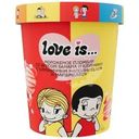 Мороженое Love Is Пломбир банан с клубничным наполнителем и маршмеллоу 270г