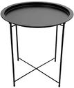 Столик-поднос круглый складной Handy Home цвет: чёрный, 47×50,5см