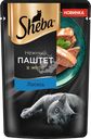 Корм консервированный для кошек SHEBA Нежный паштет в желе Лосось, 75г