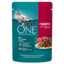 Корм для кошек PURINA® ONE говядина-морковь, 75г