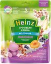 Каша гречневая HEINZ Лакомая, молочная с грушей, абрикосом и смородиной, с 5 месяцев, 170г