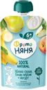 Пюре ФрутоНяня Яблоко, груша, банан, персик с йогуртом с 6 мес. 90г