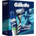Набор Gillette Mach3 Бритва со сменной кассетой + Пена Успокаивающая для бритья 200мл