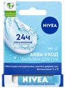 Бальзам для губ Nivea Аква забота тон прозрачный 4,8 мл