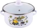 Кастрюля HOMECLUB Enamel, деколь, в ассортименте, 2.7л