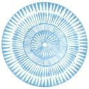 Тарелка фарфор голубая, 26.8см