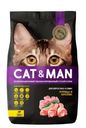 Корм для кошек Cat&Man с курицей и кроликом 350г