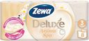 Туалетная бумага Zewa Deluxe «АромаСпа», 3 слоя, 8 рулонов