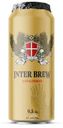Пиво Inter Brew светлое нефильтрованное 5.4% 0.5л