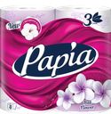 Туалетная бумага PAPIA® Балийский цветок, 3-слойная, 4 рулона